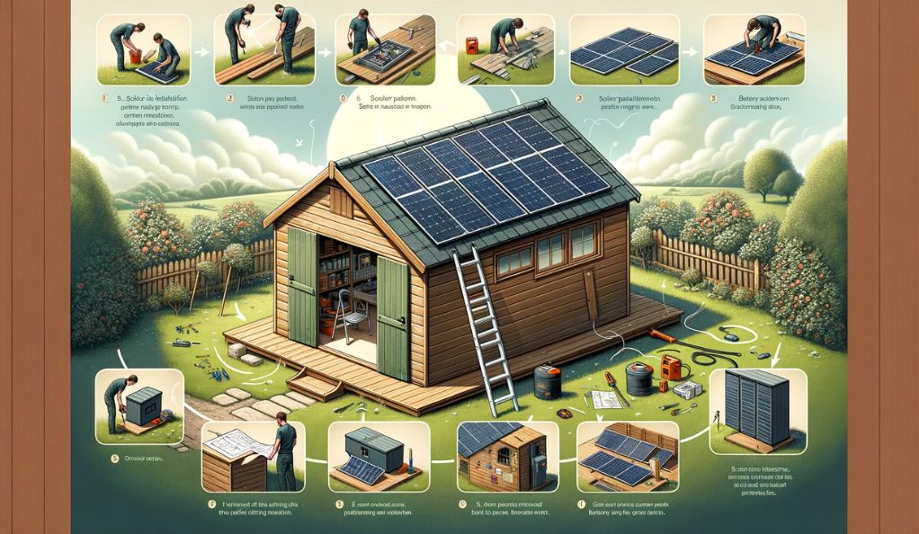 Solar Panel Installation Process for Sheds
