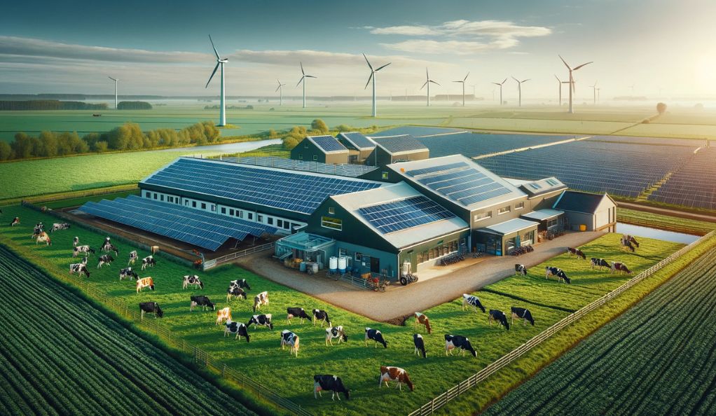 Solar-Powered Dairy Farm in the Netherlands