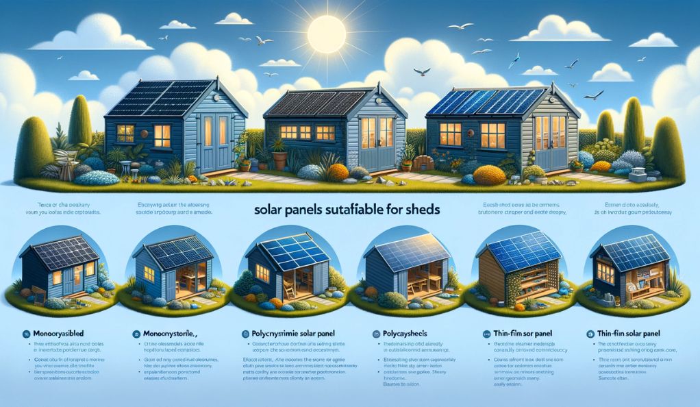 Types of Solar Panels Suitable for Sheds